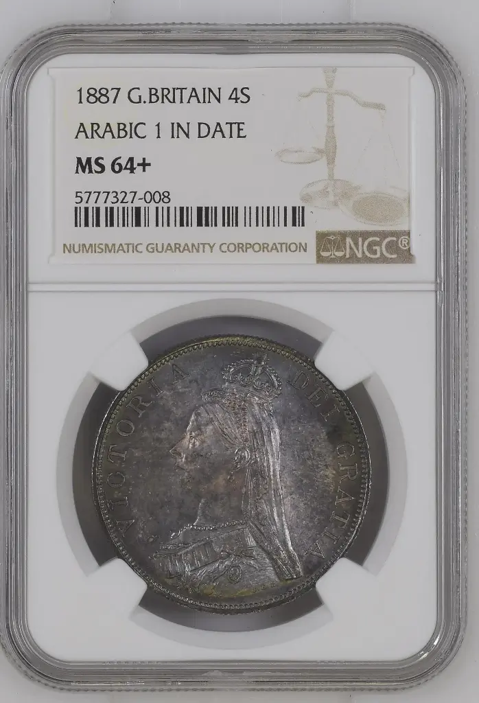 1887 G.BRITAIN ARABIC 1 IN DATE 4S