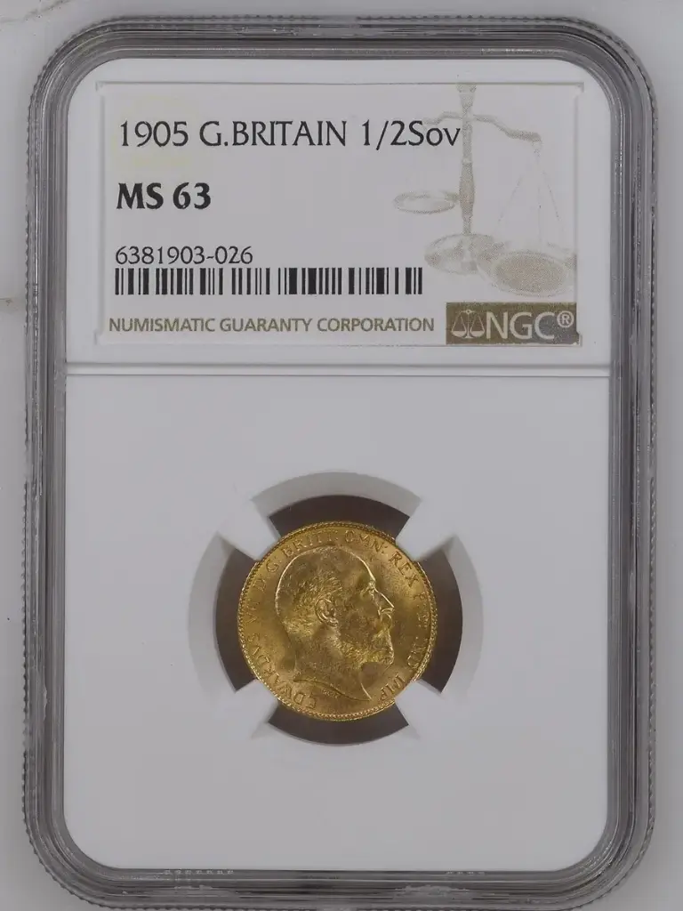 1905 Edward VII Half Sovereign