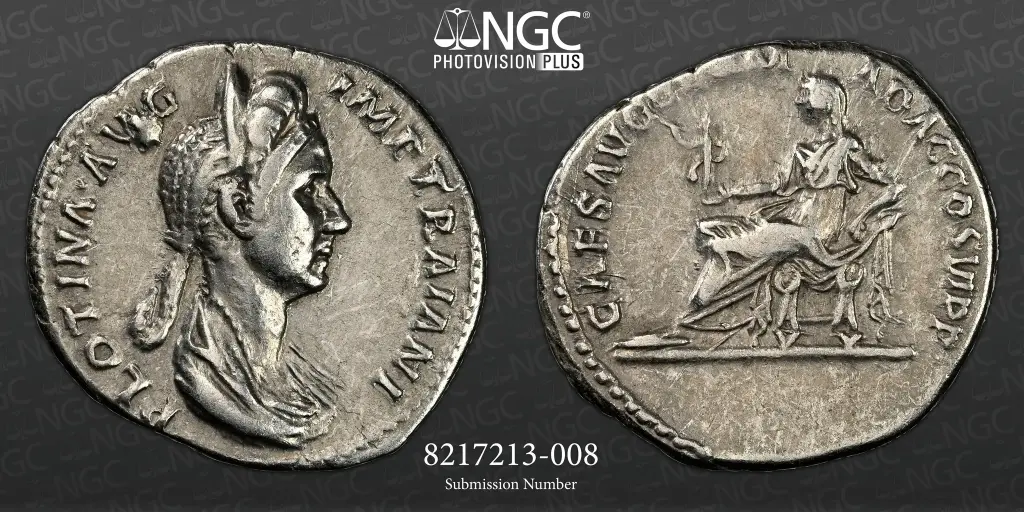 Denarius Plotina