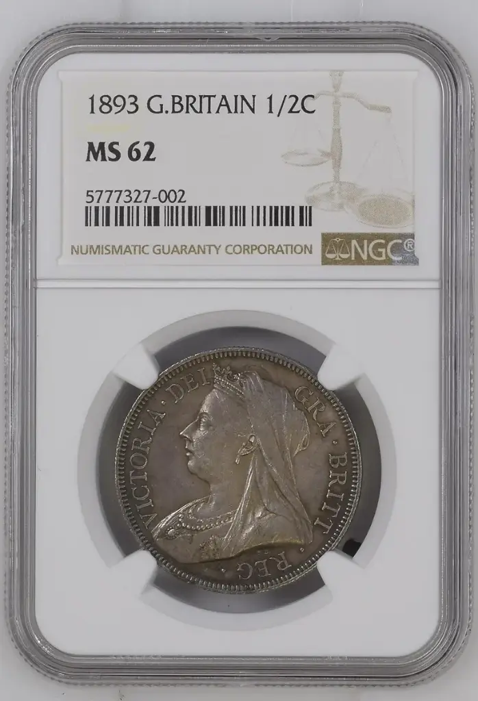 1893 Victoria Half Crown
