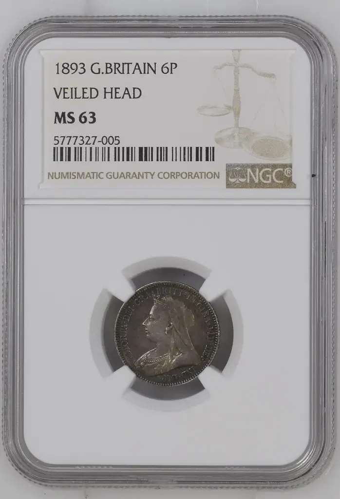 1893 Victoria Sixpence