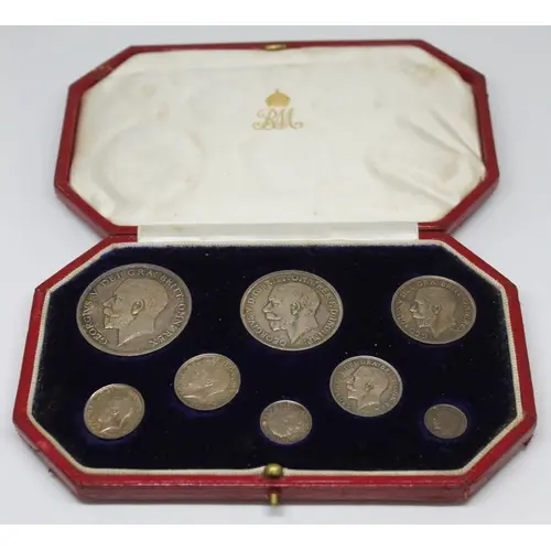 1911 George V Silver proof set