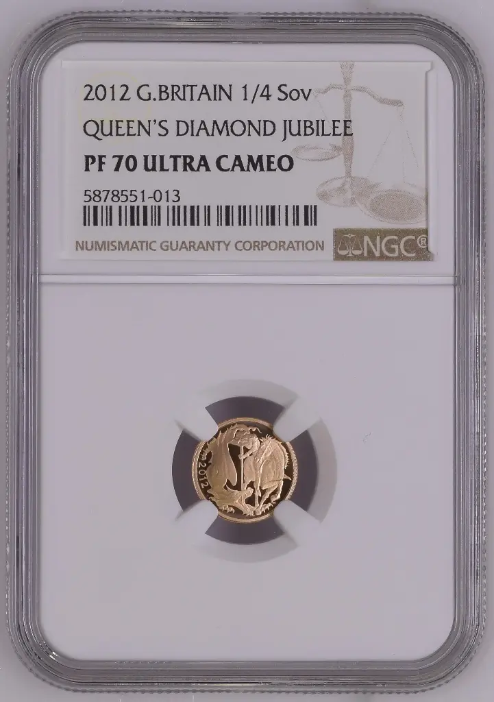 2012 1/4 sovereign Diamond Jubilee