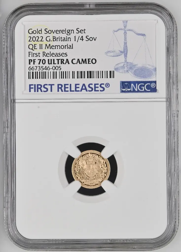 2022 1/4 sovereign - Queen Elizabeth II memorial