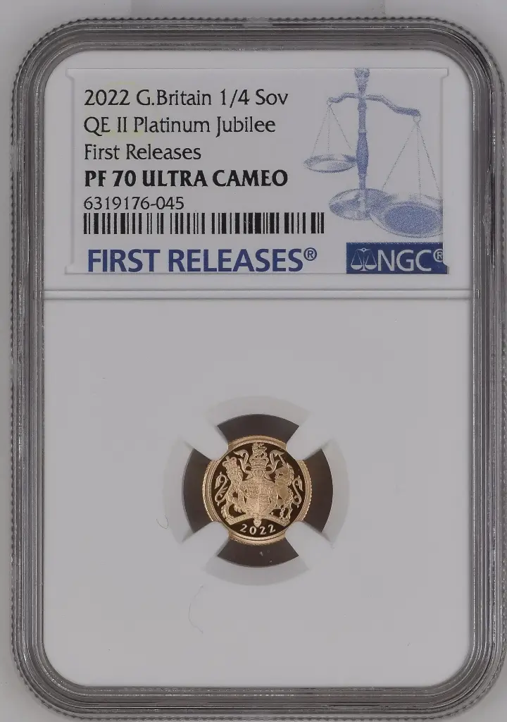 2022 1/4 sovereign Platinum Jubilee