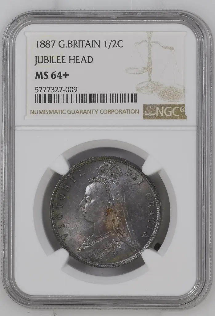 1887 G.BRITAIN JUBILEE HEAD 1/2C