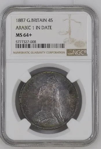 1887 G.BRITAIN ARABIC 1 IN DATE 4S