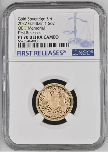 G.Britain 1SOV 2022 Memorial Gold Proof Sovereign