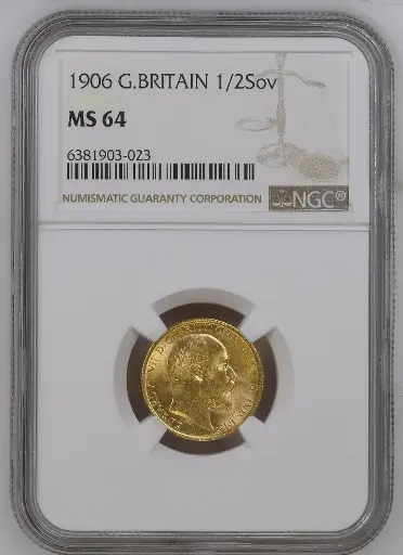 1906 Edward VII Half Sovereign