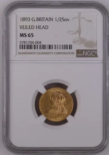 1893 Victoria Half Sovereign