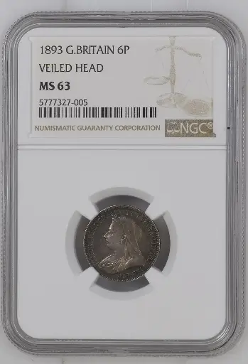 1893 Victoria Sixpence