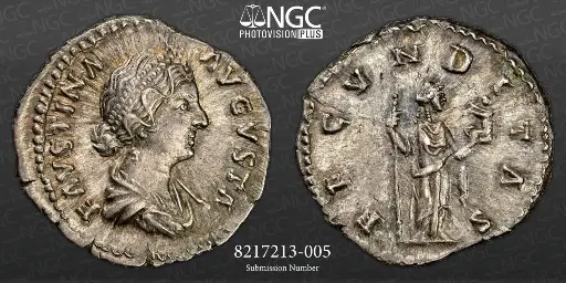 Denarius Faustina II