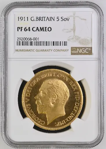 1911 George V 5 Sovereign