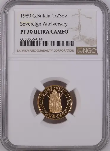 1989 proof half sovereign