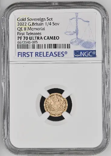 2022 1/4 sovereign - Queen Elizabeth II memorial