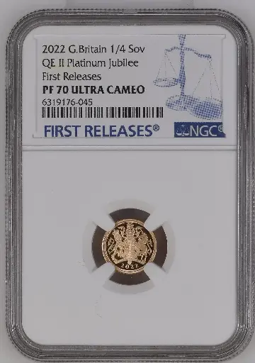2022 1/4 sovereign Platinum Jubilee
