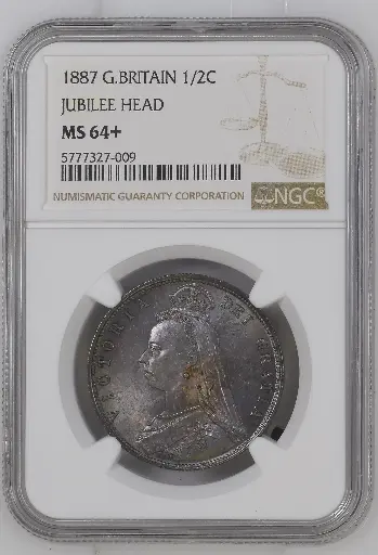 1887 G.BRITAIN JUBILEE HEAD 1/2C