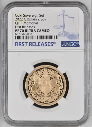 G.Britain 2SOV 2022 Memorial Gold Proof Double Sovereign